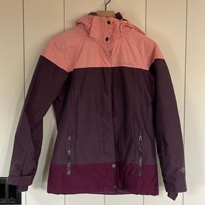 Columbia colorblock omni heat ski winter coat